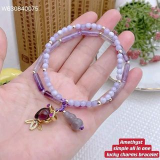 Amethyst simple bracelet