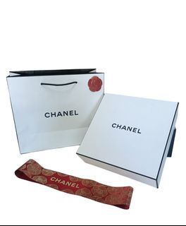 Authentic Chanel Box and Paper bag Set