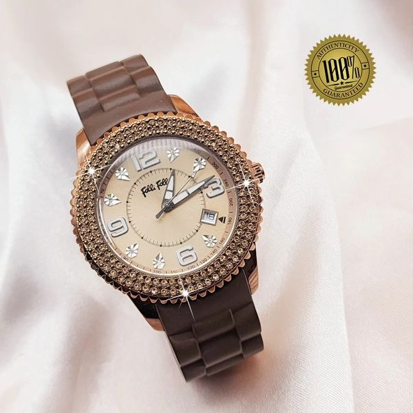 Folli Follie Gray Leather Dress Watch main image 1