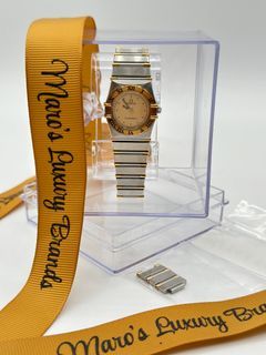Authentic Omega Constellation 2tone Ladies Watch, fits upto 18cm ⏱️with extra links, provided case