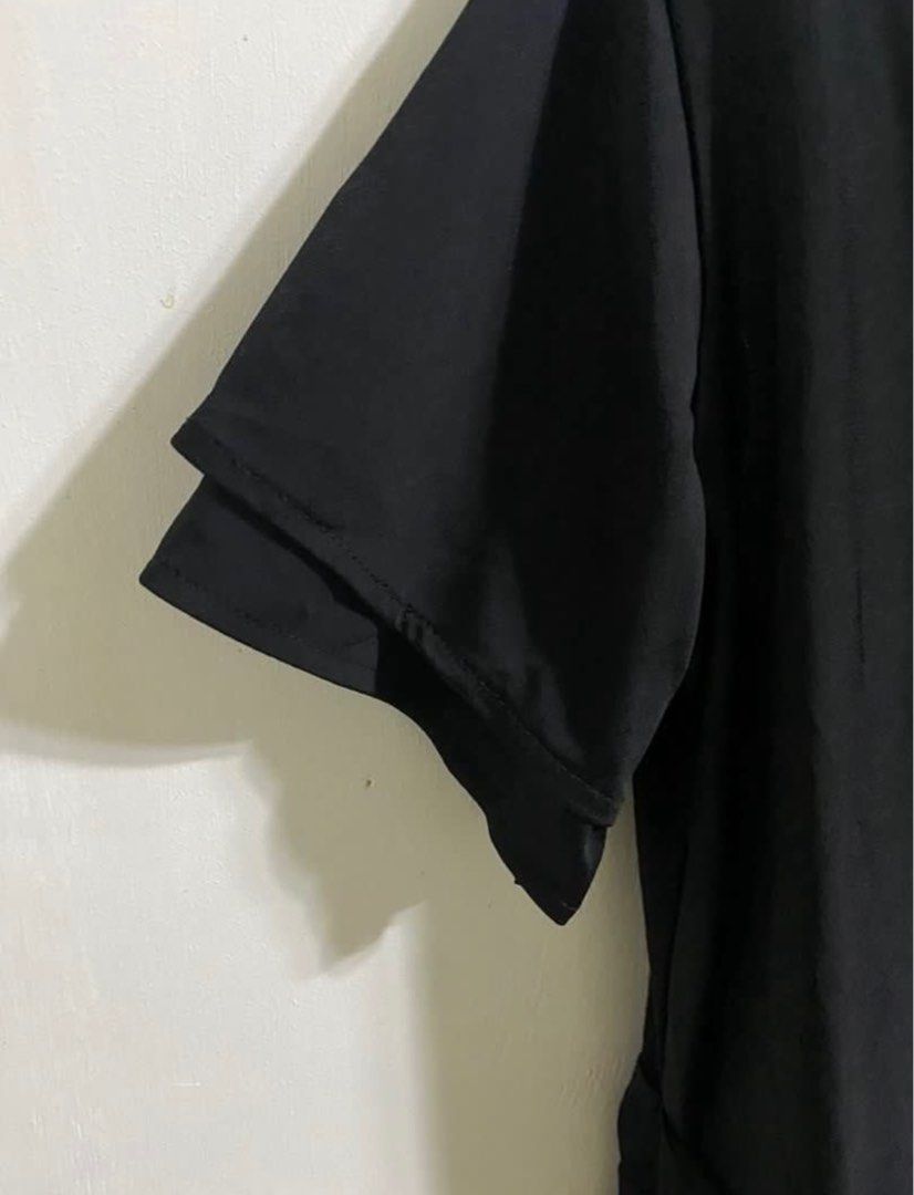 Black wrap around dress (Category: Dresses) located in Quezon City. Submitted by majmudge (Listing ID 1299268503, Image 3). Description: Never used. Thick spandex cloth - mabigat sya actually Can fit feom large to 2xl Super sretched.