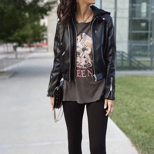 Blank NYC faux leather bomber jacket Women s Fashion Clothes on Carousell