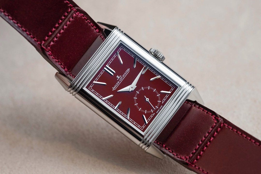 BNIB Jaeger LeCoultre Reverso Tribute Monoface Small Seconds Burgundy Q397486J Luxury Watches on Carousell