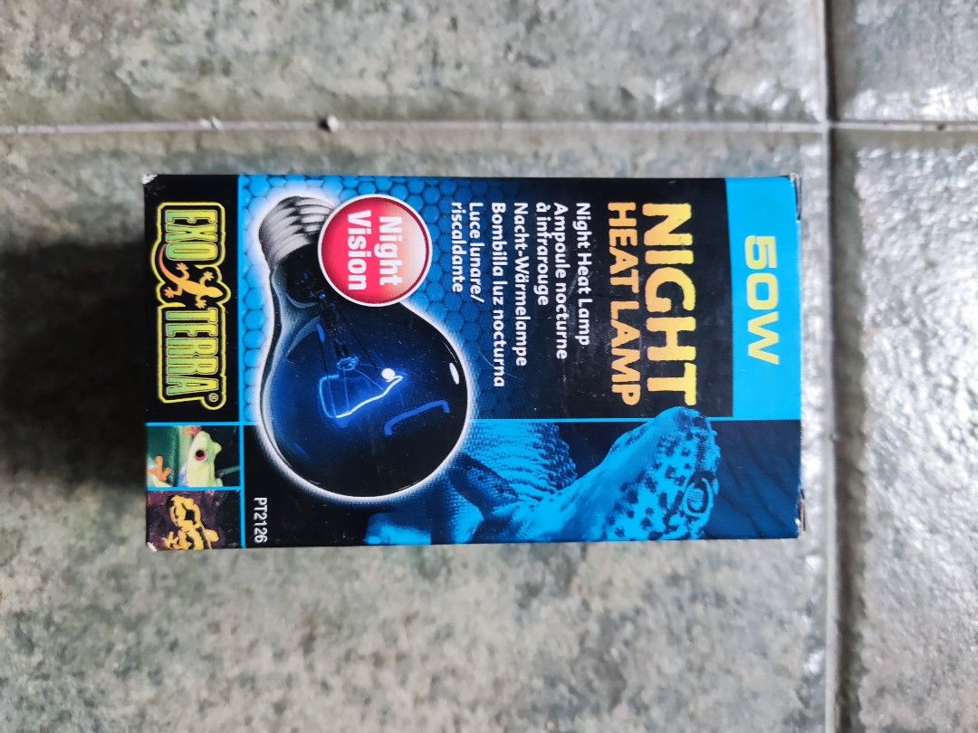 Brand New Exo Terra Night Heat Lamp 50W Pet Supplies Homes Other Pet Accessories on Carousell