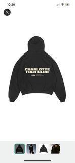 Charlotte folk sweater hoodie in ash gray
