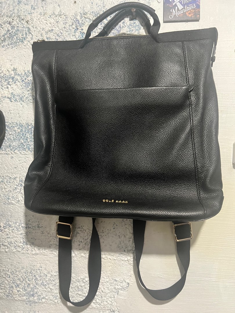 Cole Haan - Leather Laptop Backpack, Women's Fashion, Bags & Wallets ...