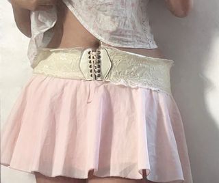 cutest baby pink skirt ❤︎ coquette liz lisa mezzo piano fatal frame