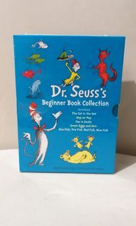 Dr. Seuss's Beginner Book Boxed Set Gift Collection from USA: The Cat in the Hat; One Fish Two Fish Red Fish Blue Fish; Green Eggs and Ham; Hop on Pop; Fox in Socks