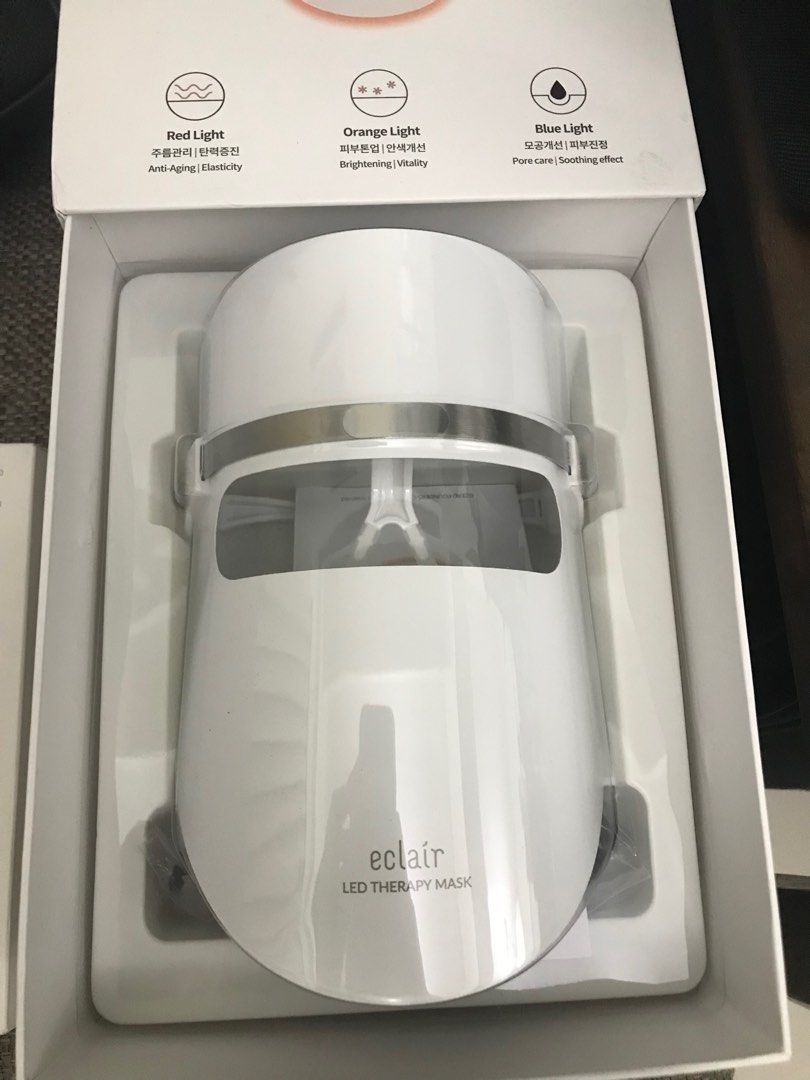 Eclair Led Therapy Mask (Category: Face Care) located in Manila. Submitted by ecofinds (Listing ID 1299217730, Image 2). Description: No issues Orig price PHP 11,000 plus.