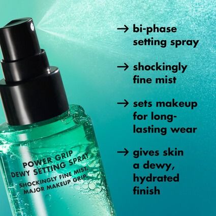 ELF Power Grip Dewy Setting Spray (Category: Makeup) located in Manila. Submitted by juanashopbies_ph (Listing ID 1299164430, Image 3). Description: ELF Power Grip Dewy Setting Spray What it is: A bi-phase makeup setting spray with shockingly fine mist that grips makeup for long-lasting wear with a hydrated, dewy finish. Why you'll love it: Bi-phase setting spray with a makeup-gripping water phase and a moisturizing oil phase. Shake to activate! 