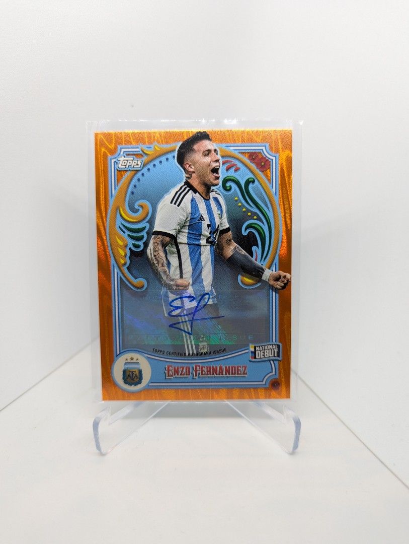 Enzo Fernandez 2023 Topps Argentina Fileteado World Cup National 