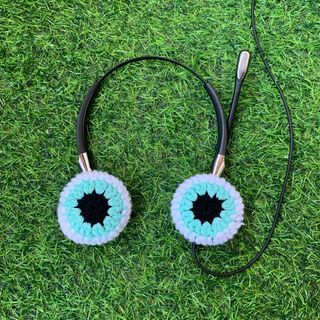 Evil Eye Crochet Headphones Cover