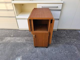 Expandable Table / Desk with storage cabinet