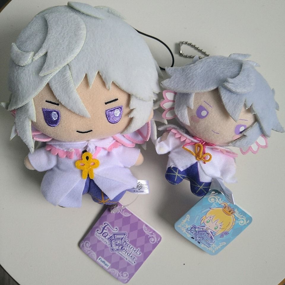 Fate Grand Order Fate Stay Night FGO Plush Mascot Merlin 15cm Sanrio Furyuu 10cm SEGA