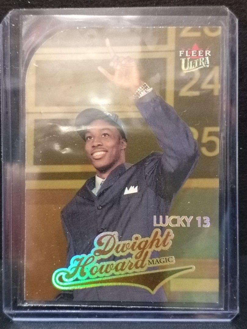 Fleer 2004-05 Dwight Howard RC Gold Medallion (Category: Raw Singles) located in Paranaque City. Submitted by limitedrun (Listing ID 1299253287, Image 1). Description: 2004-05 Fleer Dwight Howard RC GOLD MEDALLION ROOKIE CARD!! Condition: Mint MUST HAVE!! HARD TO FIND!! PAYMENT: •Bank deposit -BDO, BPI, GCash SHIPPING: •LBC, Grab Express, Lalamove (buyer shoulders shipping fee).