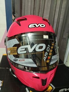 Free Lalamove Delivery EVO Pink Double Visor Helmet AR
