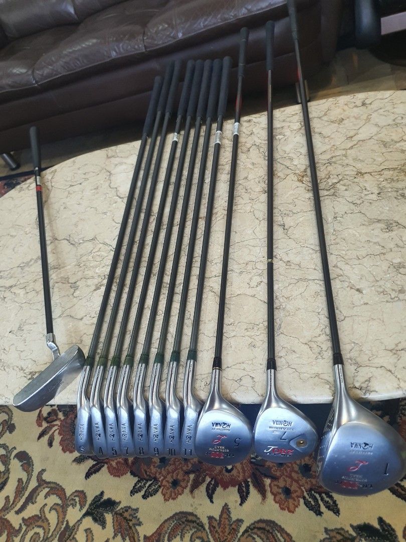 Golf Honma Ladies (Category: Golf) located in Paranaque City. Submitted by manilagolfmarket (Listing ID 1299147617, Image 2). Description: For Sale Honma Ladies Set. Honma LB 606 L flex 3 star graphite shaft irons Honma Big LB woods and driver Honma putter. Bag included in good condition for only 34.9k pick up Bf Paranaque or add shipping.