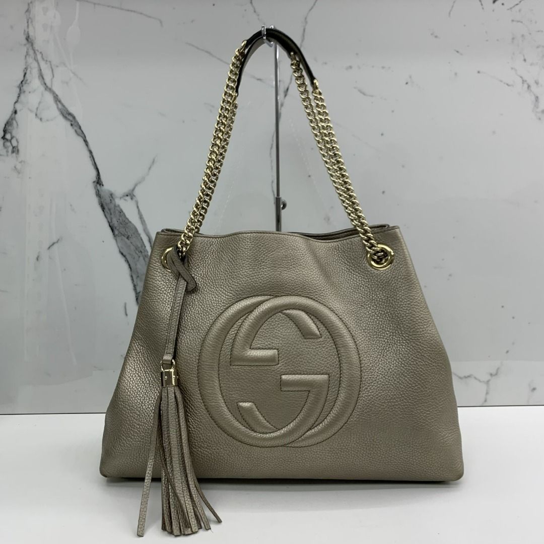 DISCOUNTED GUCCI 308982 SOHO GOLD CHAIN HANDBAG 247015579 AL