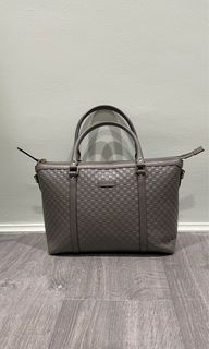 Gucci GG Microguccisima Gray Medium Bag