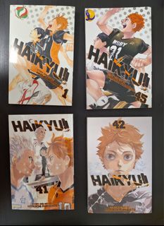 Haikyuu! Viz Volume 1, 41, 42, 45 Manga Set