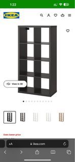 Ikea Kallax Shelves Black