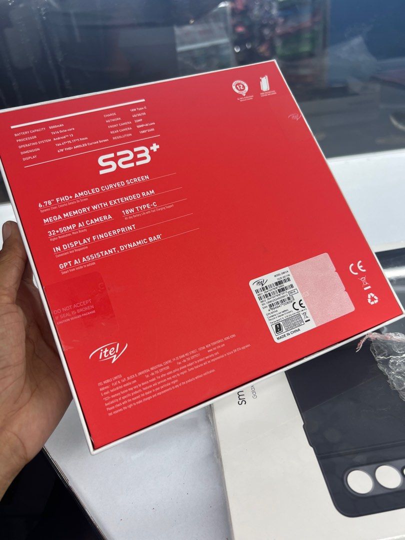 Itel S23 Plus 256gb 8g RAM (Category: Android Others) located in San Juan City. Submitted by AshleyandLynGeneralmerchandise (Listing ID 1299109294, Image 3). Description: We accept trade in Credit card / Home Credit Shipping Meet ups / Delivery Fb page: Ashley & Lyn.