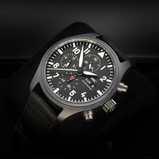 IWC Pilot's Chronograph IW389101 in Black Ceramic with a 44.5 case, Full Set!