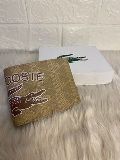 Lacoste Men's Monogram Print Wallet