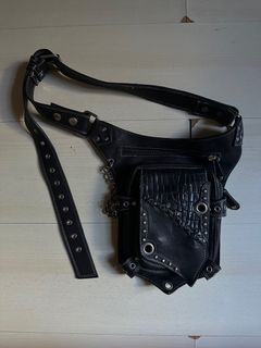 Leather Crocodile Belt Bag (kmrii alt)