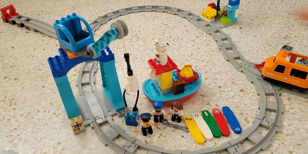LEGO DUPLO 10875 Cargo Train 105 Pieces Kids Learning Toys Toddler Toys Building Blocks Train Toys For Kids Preschool Learning Toys Hobbies Toys Toys Games on Carousell
