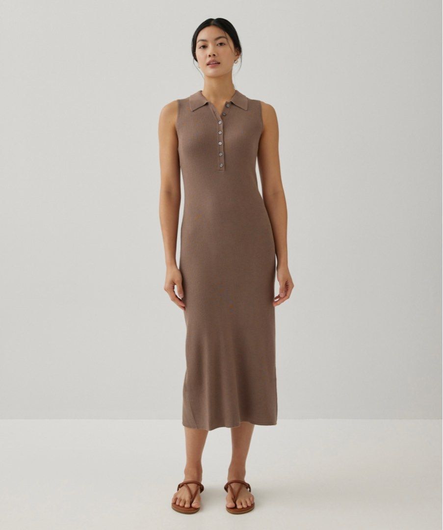 Love Bonito Lindsey Button Down Knit Dress, Women's Fashion, Dresses &  Sets, Dresses on Carousell