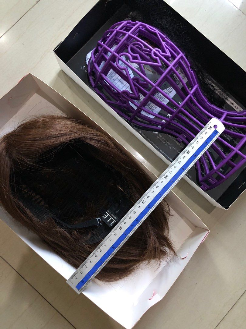 Lynelle Human Hair Wig (Category: Hair) located in Las Pinas. Submitted by niallcp (Listing ID 1299198240, Image 2). Description: Lynelle House of Hair Fashion 100% Human Hair Mono-Aubrey Short Hair See pics for dimensions Bought for 18,500 last year Used twice only Comes with box, paper bag, receipt, and inclusions .