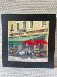 Malcolm Surridge Cafe Resto Paris Wal Tiled Frame