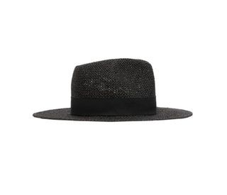 Mango Black Straw Hat