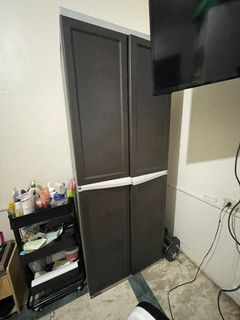 Megabox cabinet closet with drawers brown