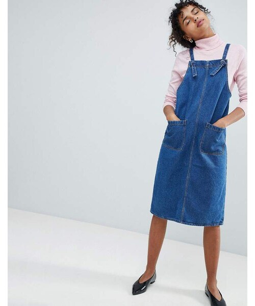 Monki denim dress discount