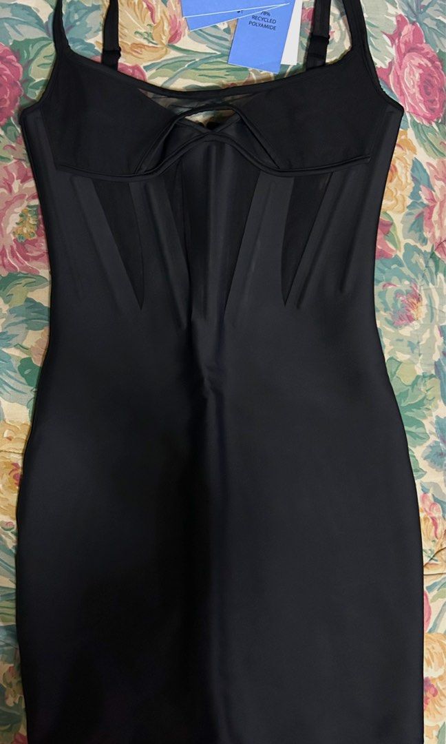 h&m black corset dress H&M x Mugler: Corset Mini Something Borrowed