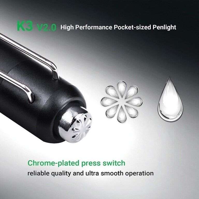 K3 V2.0 - Lampe stylo médicale - 250 Lumens - NEXTORCH FRANCE