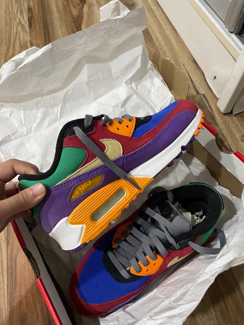 Nike Air Max 90 Viotech UK4.5 Women s Fashion Footwear Sneakers on Carousell