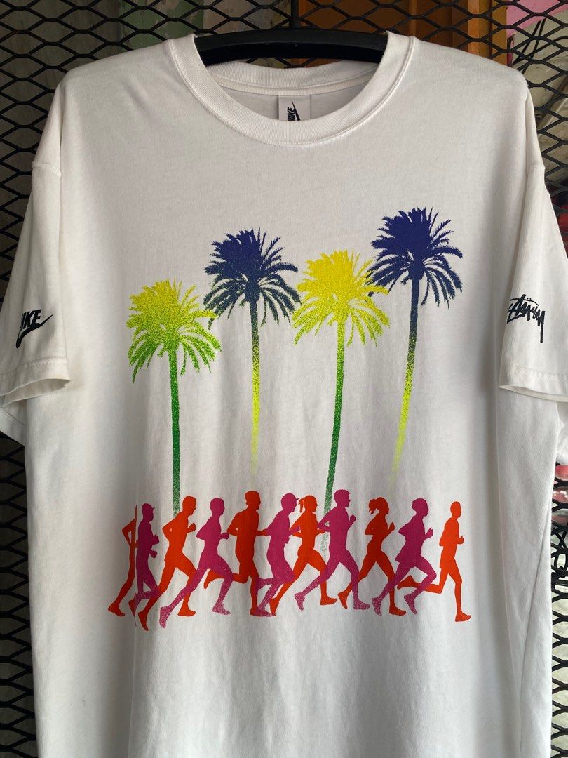 Stussy palm tree shirt top