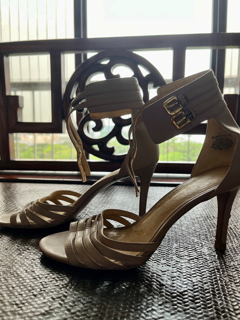 Nine west gray heels sale