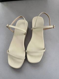 Nude Platform Sandals Size 6