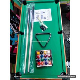 Portable Billiard Pool Table with Stand Sports Game Board 93 x 53 x 72cm.