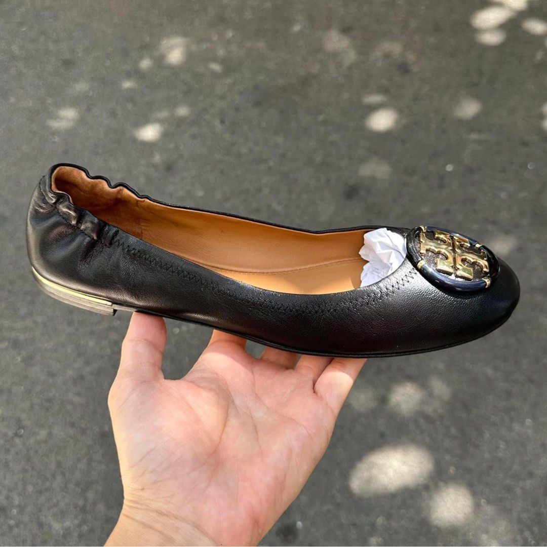 PRE ORDER Tory Burch Miller Logo Flats size 5.5 6 6.5 8 8.5 no box Women s Fashion Footwear Flats Sandals on Carousell