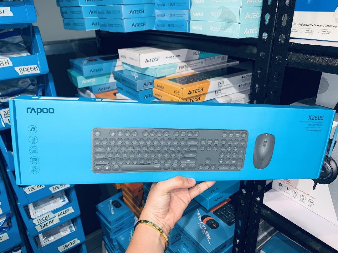 Rapoo X260S Wireless Optical Mouse and Keyboard Combo White (Category: Computer Keyboard) located in Makati City. Submitted by techubstoreandaccessories (Listing ID 1299117412, Image 3). Description: Rapoo X260S Wireless Optical Mouse and Keyboard Combo White Ready for Pick-Up / Same Day Delivery Via Lalamove‼️ DETAILS: ✅ Actual Picture Posted. ✅BRAND NEW, SEALED, & ORIGINAL. ✅7 Days Replacement for Factory Defects and 1year Limited Warranty. (Te
