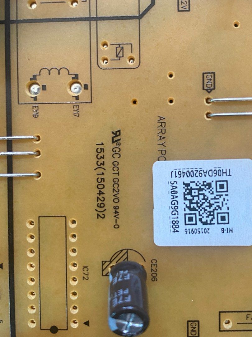 Samsung Refrigerator Inverter Board (Category: Refrigerators and Freezers) located in Caloocan City. Submitted by polarweb (Listing ID 1299131181, Image 3). Description: For Samsung RT22FAJBDSP - Good Condition - All original ic/parts - From our defective ref (not cooling freezer).