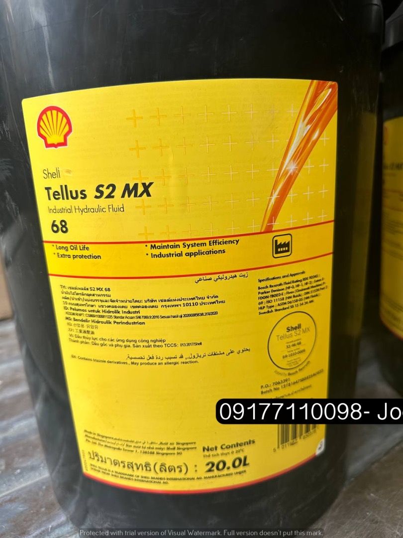 Shell Tellus Hydraulic Oil, Commercial & Industrial, Industrial ...