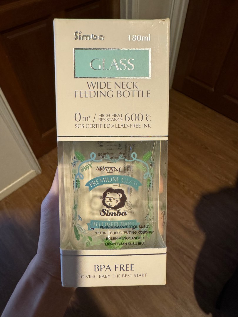 Simba Glass Wide Neck Feeding Bottle, Babies & Kids, Nursing & Feeding ...