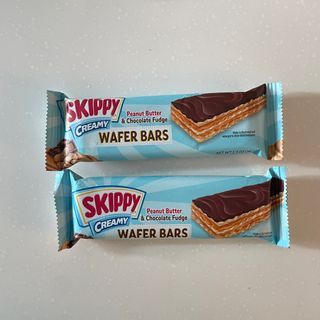 SKIPPY Creamy Peanut Butter & Chocolate Fudge Wafer Bars 2pcs