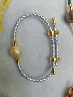 South Sea Pearls in  leather
